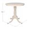 International Concepts Round 36 in Round Top Pedestal Table, 34.9 inH, Unfinished, 36 W, 36 L, 35.1 in H, Wood, Unfinished K-36RT-6B - alternate 2